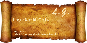 Lay Gardénia névjegykártya